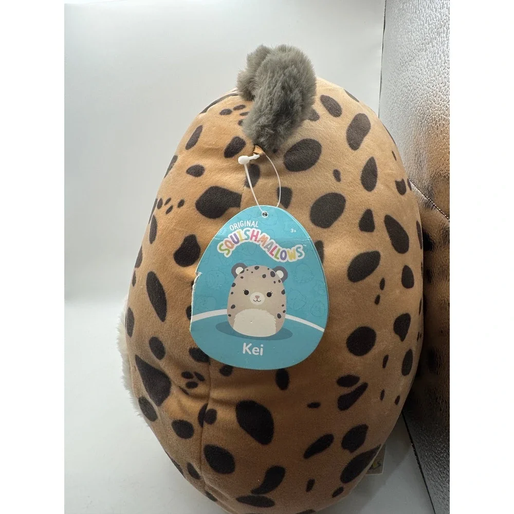 Squishmallows‎ Kei Leopard Cheetah Plush Toy Kellytoy 11 Inch